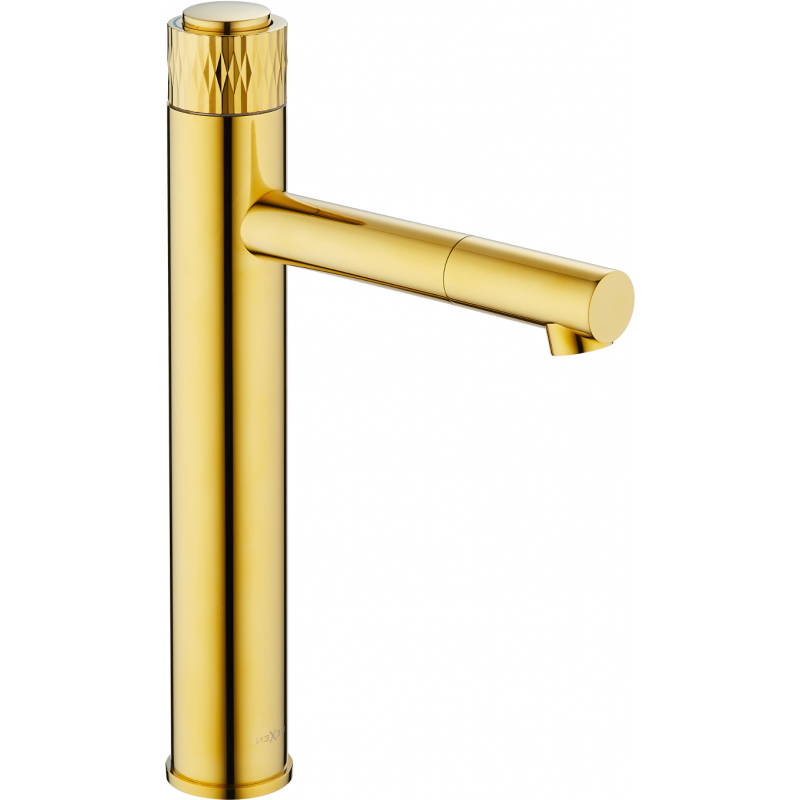 Mexen Diamond high washbasin tap, gold - 71510-50
