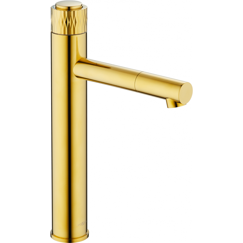 Mexen Diamond tall golden bathroom faucet - 71510-50