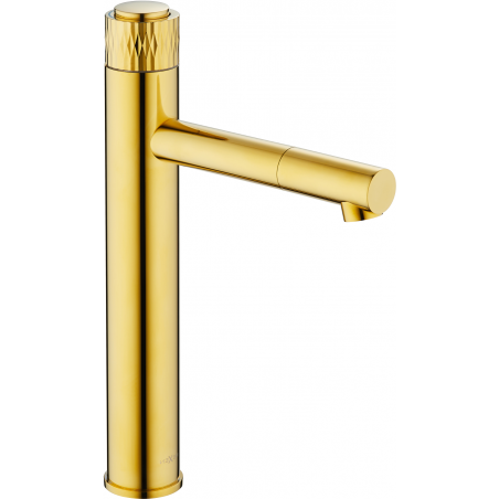 Mexen Diamond high washbasin tap, gold - 71510-50