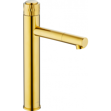 Mexen Diamond tall golden bathroom faucet - 71510-50