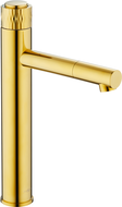 Mexen Diamond high washbasin mixer tap, Gold - 71510-50