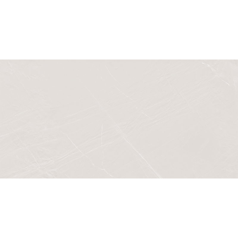 Mexen Windsar White sample of rectified glazed porcelain stoneware, floor-wall tile, gloss - TL164-02-S