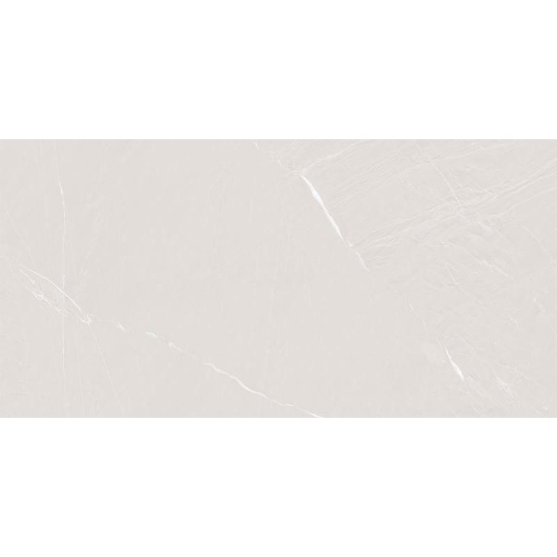 Mexen Windsar White sample of rectified glazed porcelain stoneware, floor-wall tile, gloss - TL164-02-S