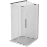 Mexen Rox-3S L 3-wall sliding shower cabin 110 x 110 cm, transparent, gun metal - 8C2L-110-110-95-00-3S