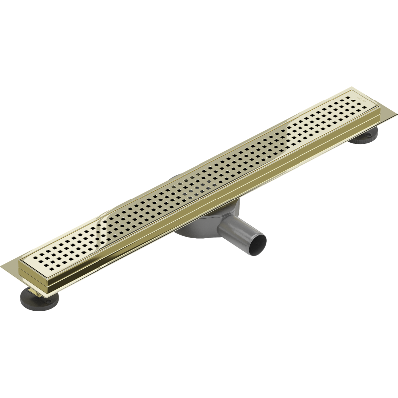 Mexen Flat 360° M08 rotating linear drain 50 cm, gold - 1525050-40