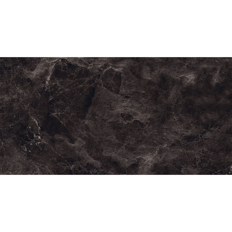 Mexen Merison Black glazed rectified porcelain sample G1, floor and wall tile, high gloss - TL203-00-S