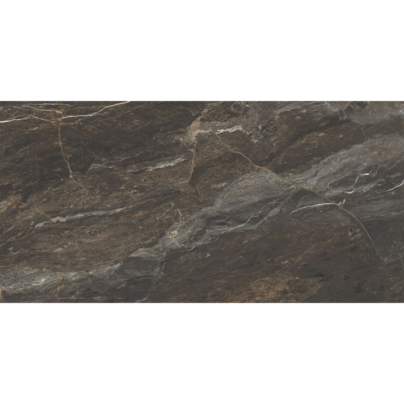 Mexen Sintra Bronze glazed rectified porcelain tile sample. Floor-wall tile, high gloss - TL204-01-S
