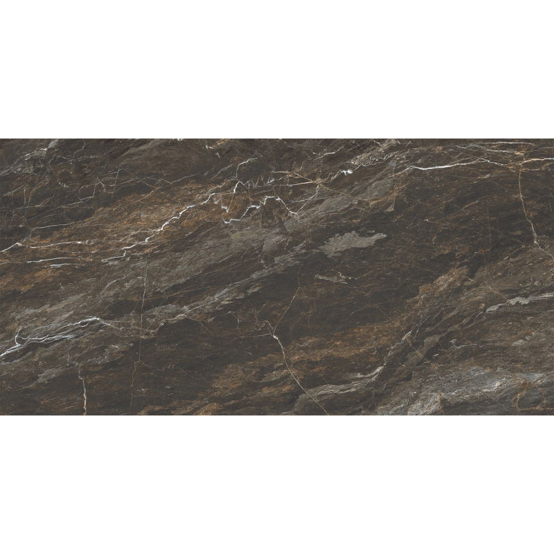 Mexen Sintra Bronze glazed rectified porcelain tile sample. Floor-wall tile, high gloss - TL204-01-S