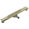 Mexen Flat 360° M08 swivel linear drain 70 cm, Gold - 1525070-40