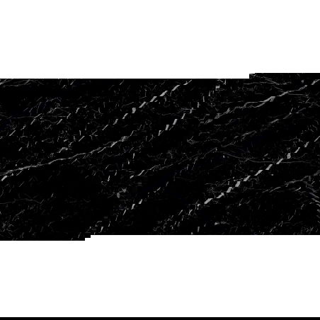 Mexen Simba Black glazed rectified gres sample G1, floor and wall tile 120 x 60 cm, high gloss - TL210-00-S