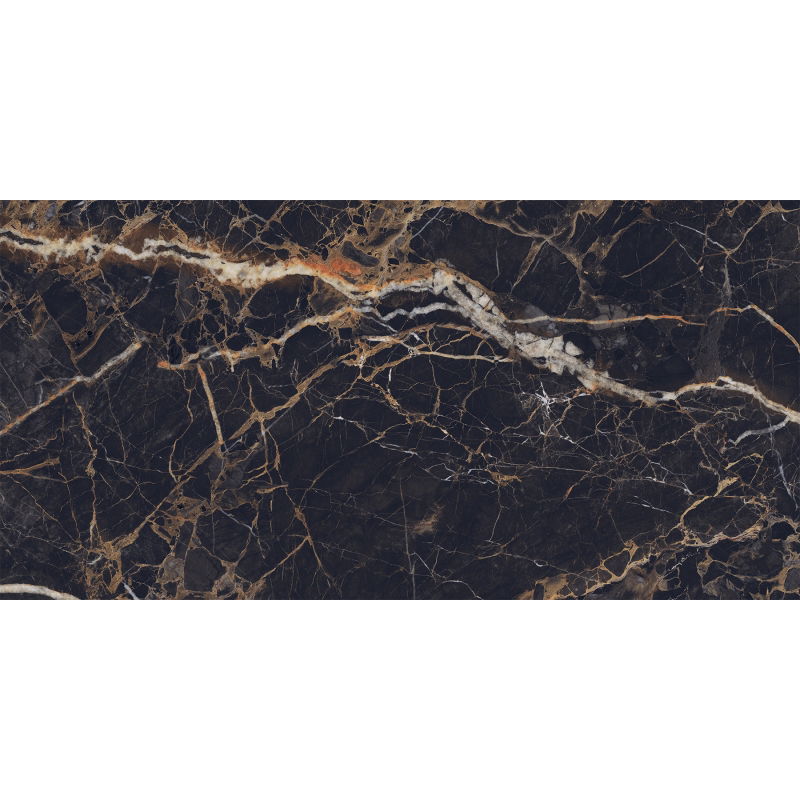 Mexen Orlo Black glazed rectified grout sample G1, floor-wall tile, high gloss - TL211-00-S
