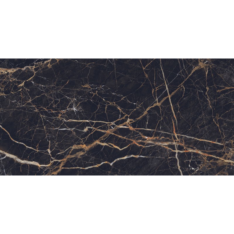 Mexen Orlo Black glazed rectified grout sample G1, floor-wall tile, high gloss - TL211-00-S