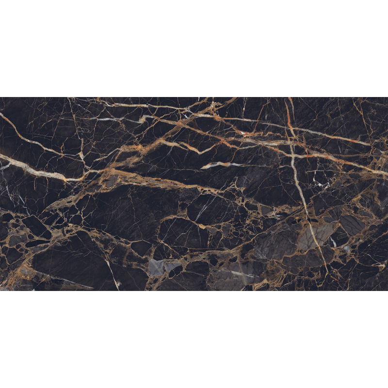 Mexen Orlo Black glazed rectified grout sample G1, floor-wall tile, high gloss - TL211-00-S