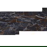 Mexen Orlo Black glazed rectified stoneware sample G1, floor-wall tile 120 x 60 cm, high gloss - TL211-00-S