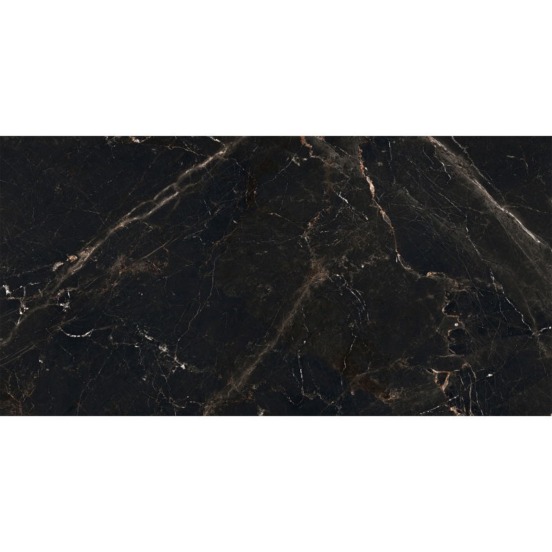 Mexen Marquino Black glazed rectified G1 gres sample, floor-wall tile 120 x 60 cm, high gloss - TL214-00-S