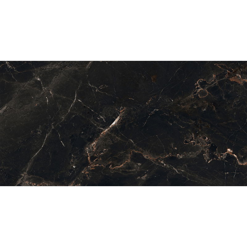 Mexen Marquino Black glazed rectified G1 gres sample, floor-wall tile 120 x 60 cm, high gloss - TL214-00-S