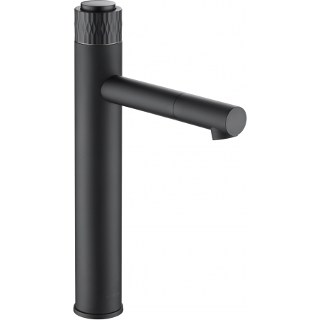 Mexen Diamond high washbasin mixer tap, Black - 71510-70
