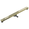 Mexen Flat 360° M08 Rotating Linear Drain 80 cm, Gold - 1525080-40