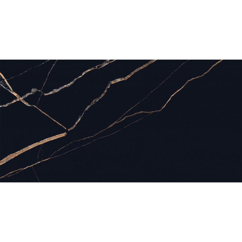 Mexen Fossil Black Glazed Rectified Gres Sample G1, Floor-Wall Tile, High Gloss - TL213-00-S