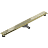 Mexen Flat 360° M08 swivel linear drain 90 cm, Gold - 1525090-40