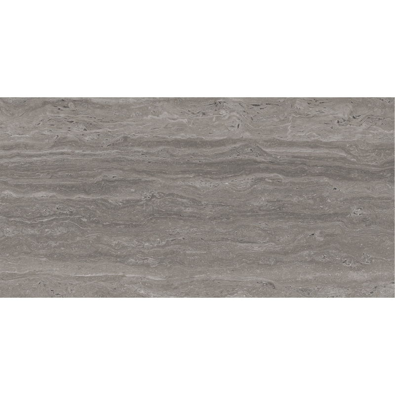 Mexen Neo Travertino Black glazed rectified porcelain tile sample. G1, floor-wall tile 120 x 60 cm, matte - TL302-06-S