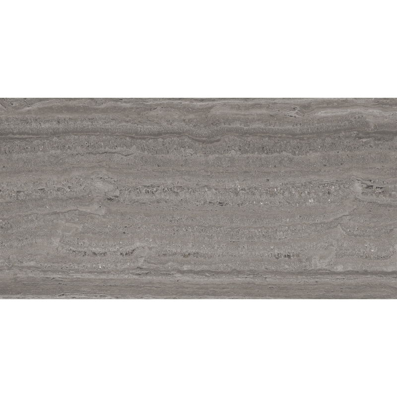 Mexen Neo Travertino Black glazed rectified porcelain tile sample. G1, floor-wall tile 120 x 60 cm, matte - TL302-06-S