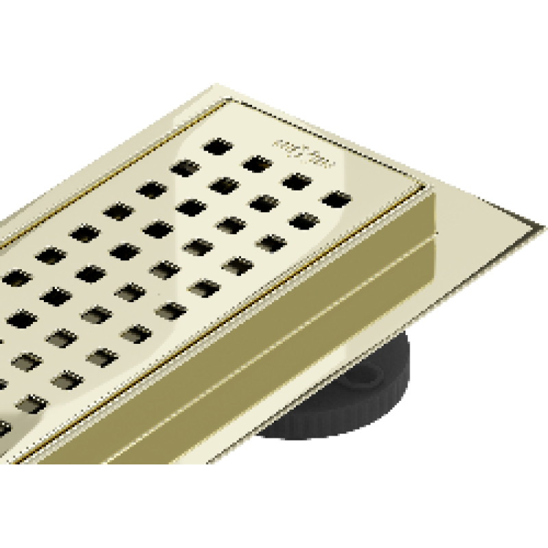 Mexen Flat 360° M08 rotatable linear drain 100 cm, gold - 1525100-40