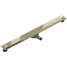 Mexen Flat 360° M15 swivel linear drain 100 cm, Gold - 1524100-40