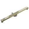 Mexen Flat 360° M15 swivel linear drain 100 cm, Gold - 1524100-40