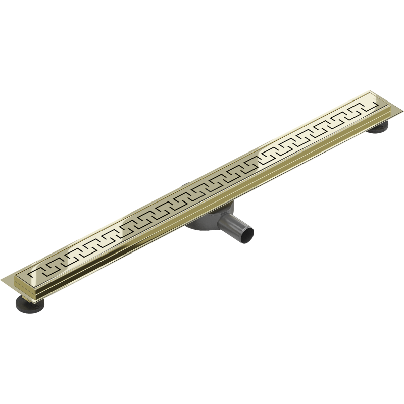 Mexen Flat 360° M15 80 cm Rotating Linear Drain, Gold - 1524080-40