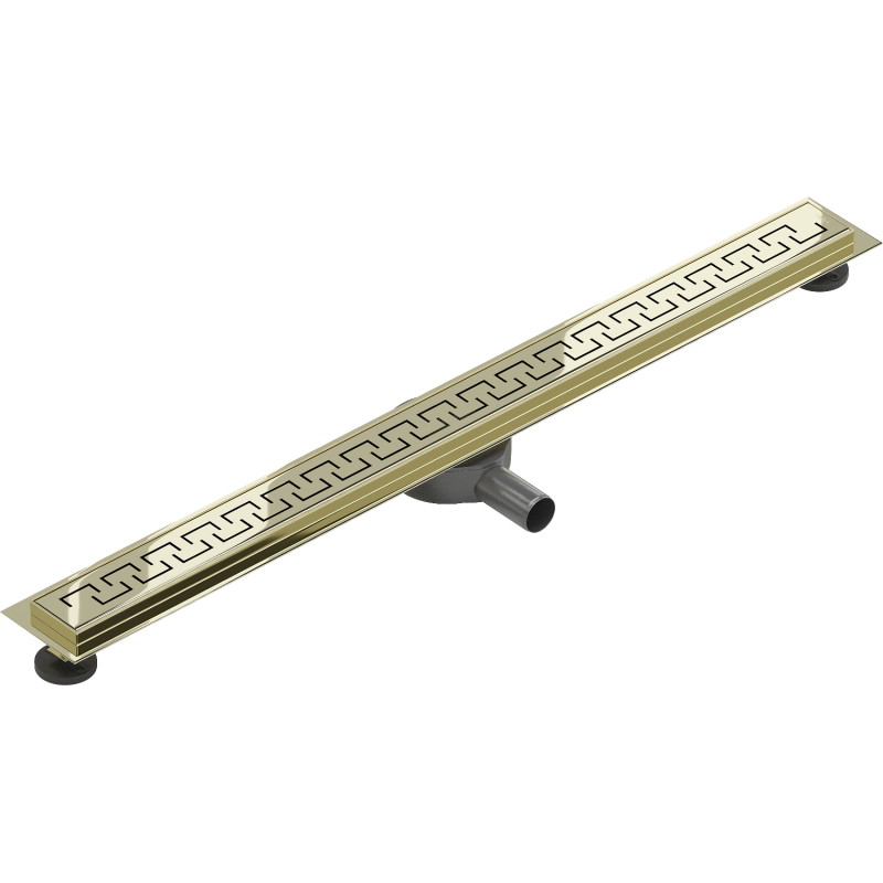 Mexen Flat 360° M15 Rotatable Linear Drain 80 cm, Gold - 1524080-40