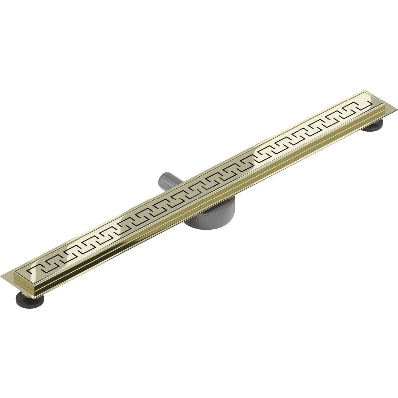 Mexen Flat 360° M15 80 cm Rotating Linear Drain, Gold - 1524080-40