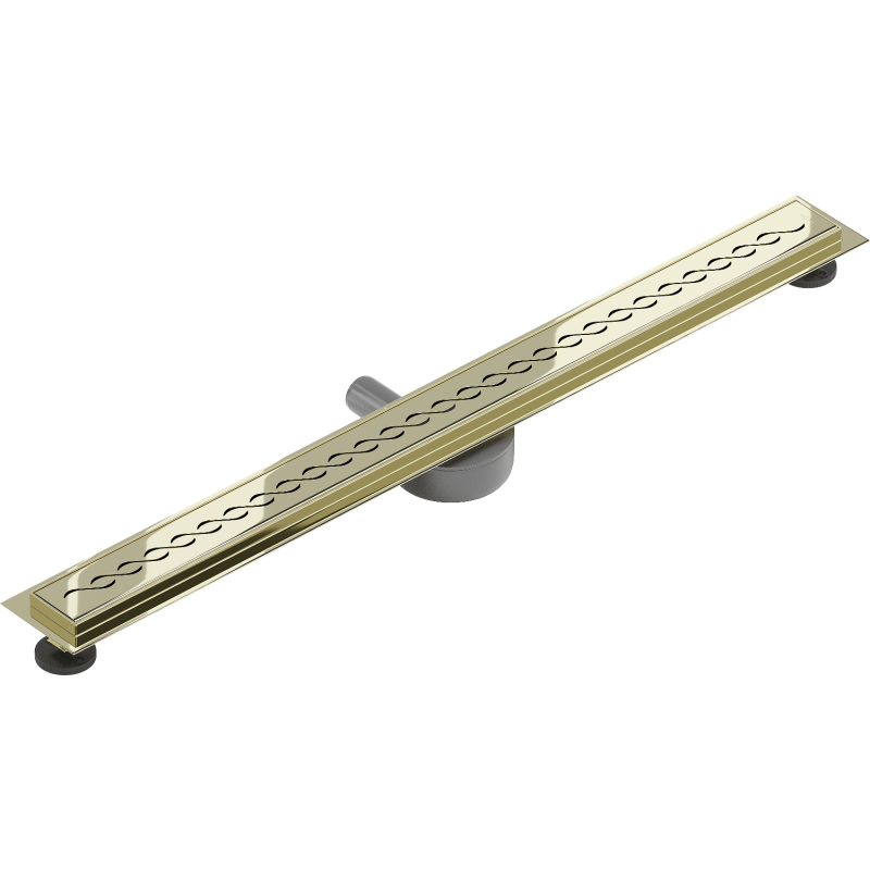 Mexen Flat 360° M18 Rotating Linear Drain 90 cm, Gold - 1523090-40