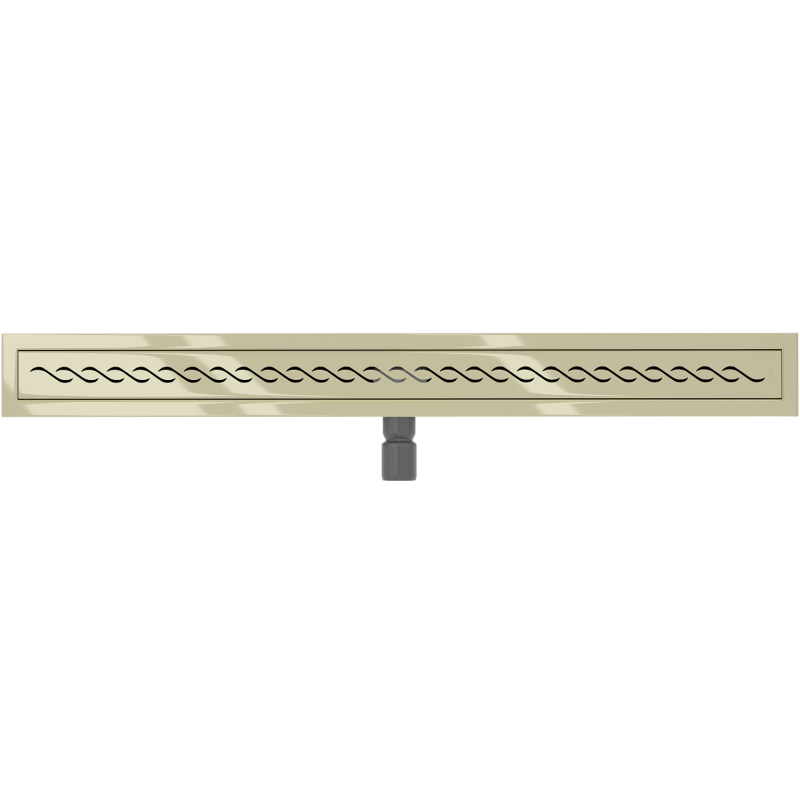 Mexen Flat 360° M18 rotating linear drain 80 cm, gold - 1523080-40