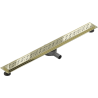 Mexen Flat 360° M12 swivel linear drain 100 cm, Gold - 1521100-40