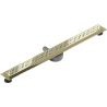 Mexen Flat 360° M12 Rotating Linear Drain 80 cm, Gold - 1521080-40