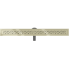 Mexen Flat 360° M12 Rotating Linear Drain 80 cm, Gold - 1521080-40