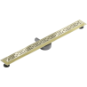 Mexen Flat 360° M01 swivel linear drain 90 cm, Gold - 1520090-40