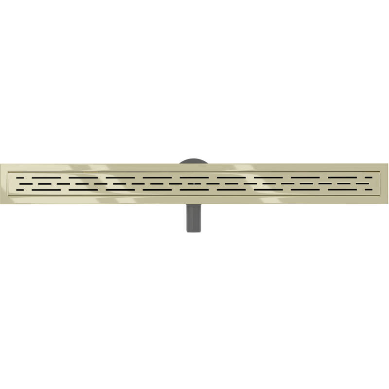 Mexen Flat 360° M01 80 cm Rotating Linear Drain, Gold - 1520080-40