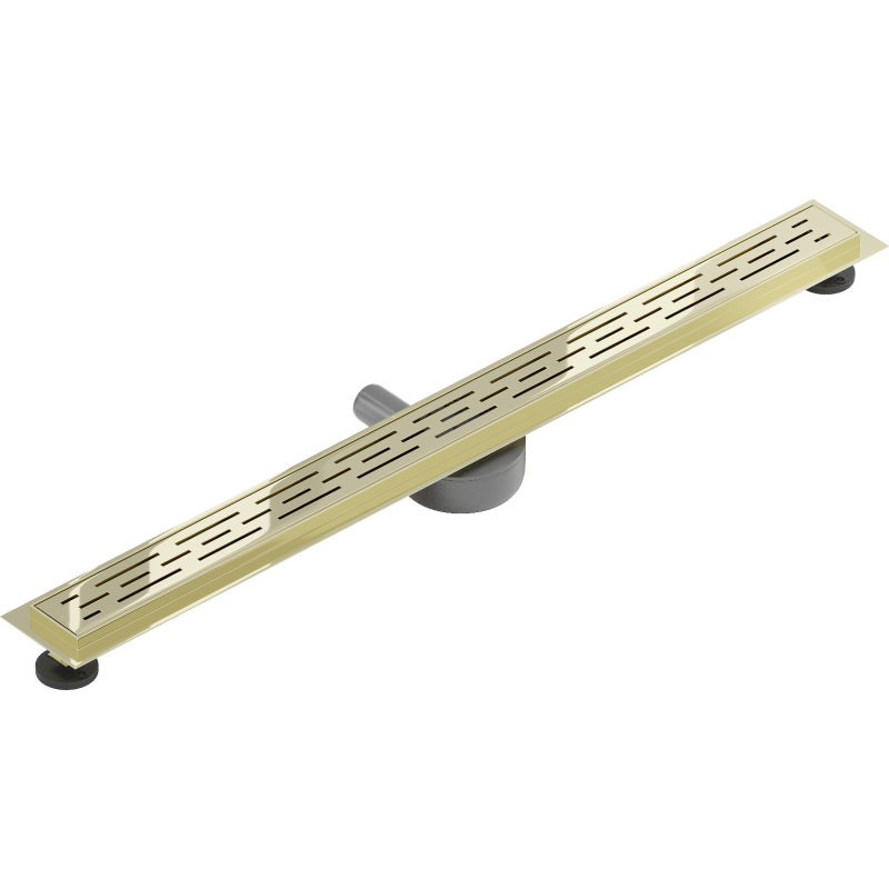 Mexen Flat 360° M01 80 cm Rotating Linear Drain, Gold - 1520080-40