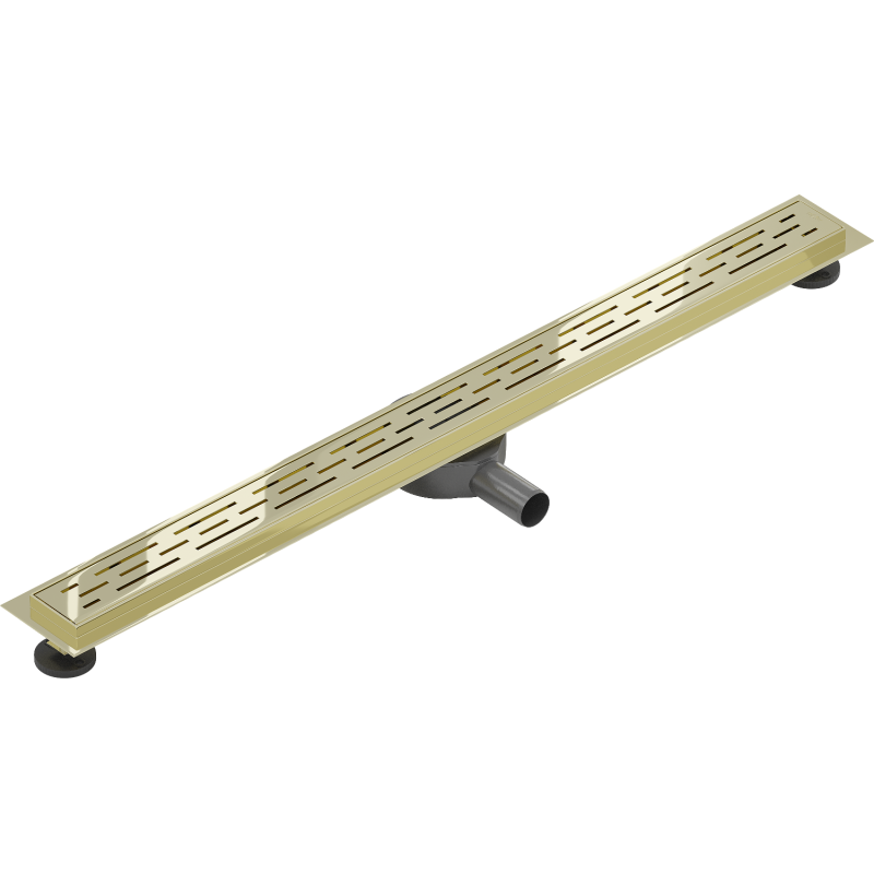 Mexen Flat 360° M01 80 cm Rotating Linear Drain, Gold - 1520080-40