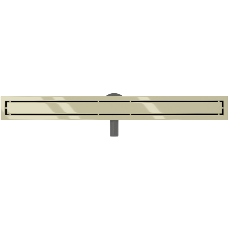 Mexen Flat 360° M13 2-in-1 Rotatable Linear Drain 100 cm, Gold - 1510100-40