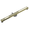 Mexen Flat 360° M13 Rotational Linear Drain 2-in-1 90 cm, Gold - 1510090-40