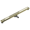 Mexen Flat 360° M13 Linear Swivel Drain 2-in-1 80 cm, Gold - 1510080-40
