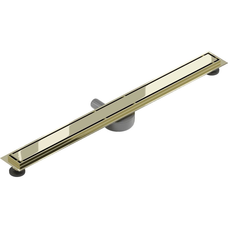Mexen Flat 360° M13 Linear Swivel Drain 2-in-1 80 cm, Gold - 1510080-40