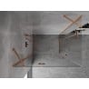 Mexen Mist-H Duo Left Hinged Shower Enclosure 120 x 80 cm, Transparent, Brushed Copper - 8A5-120L-080P-65-00