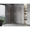 Mexen Mist-H Duo left-hand hinged shower enclosure 110 x 80 cm, transparent, brushed copper - 8A5-110L-080P-65-00