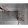 Mexen Mist-H Duo Shower Enclosure Swing Right 90 x 120 cm, Transparent, Brushed Copper - 8A5-090L-120P-65-00