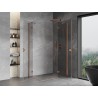 Mexen Mist-H Duo Shower Enclosure Swing Right 90 x 120 cm, Transparent, Brushed Copper - 8A5-090L-120P-65-00