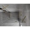 Mexen Mist H Duo hinged shower enclosure 70 x 85 cm, transparent, gold - 8A5-070L-085P-50-00